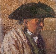 Adolph von Menzel Peasant with a Three-Cornered Hat china oil painting reproduction